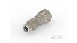 M12 D-CODED M-4 CABLE GLAND CONECTR MALE